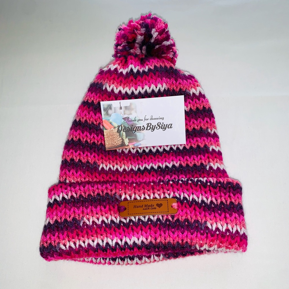 New!! Hand knitted Beanie Hat